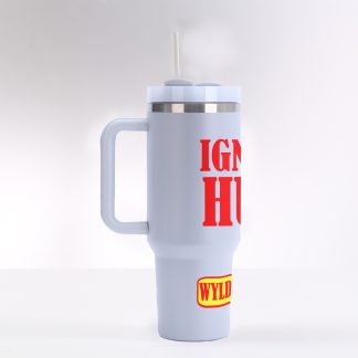 Phoenix Wyldephyre Ignite the Hustle 40 oz Tumbler White